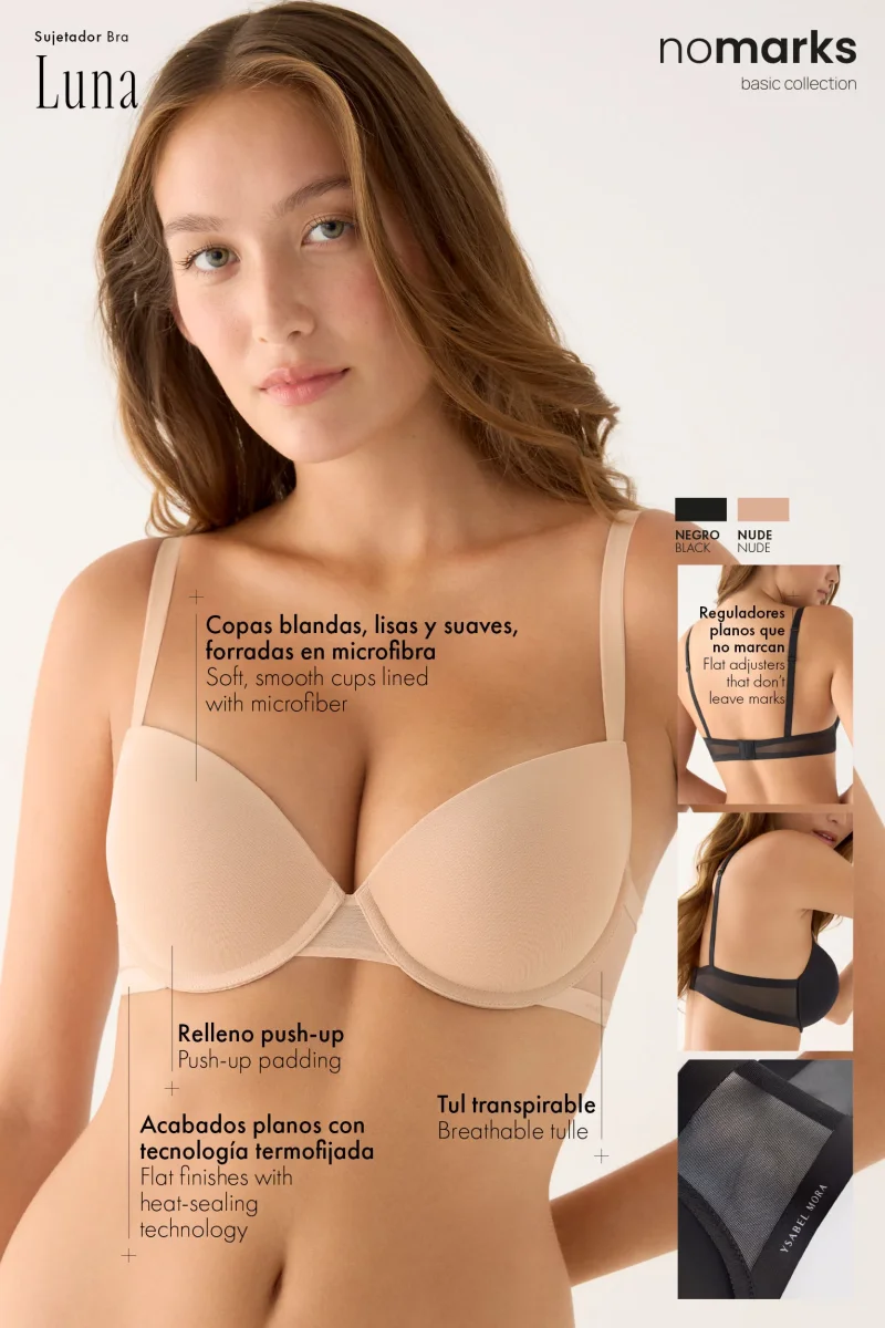 Sutiã nomarks push-up Luna preto - Image 7