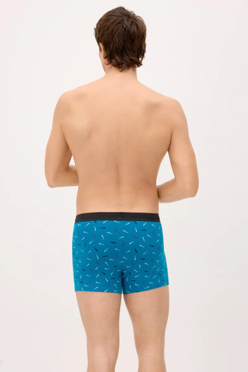 Pacote com 6 cuecas boxer com estampa animal. - Image 5
