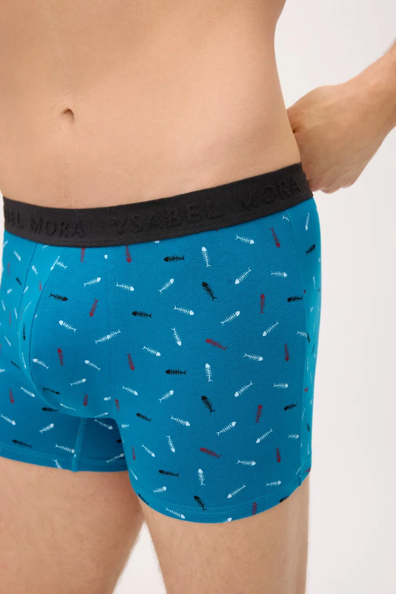 Pacote com 6 cuecas boxer com estampa animal. - Image 7
