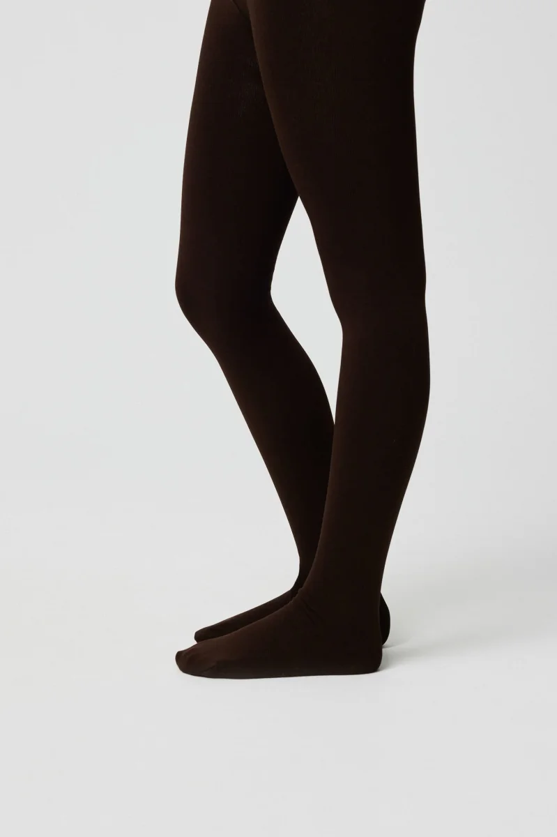 Collants térmicos infantis 140 denier castanho - Image 2