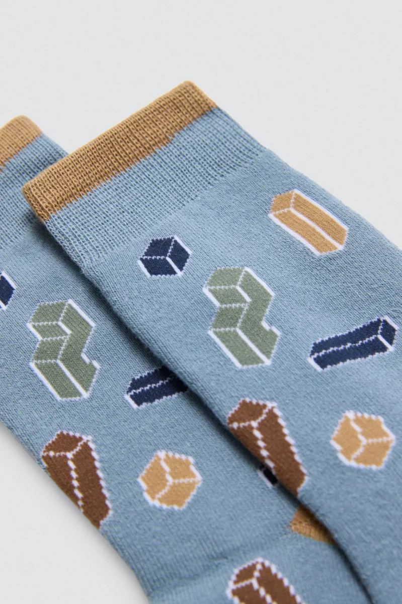 Pacote de 3 meias térmicas infantis com estampas de jogos de tabuleiro - Image 4