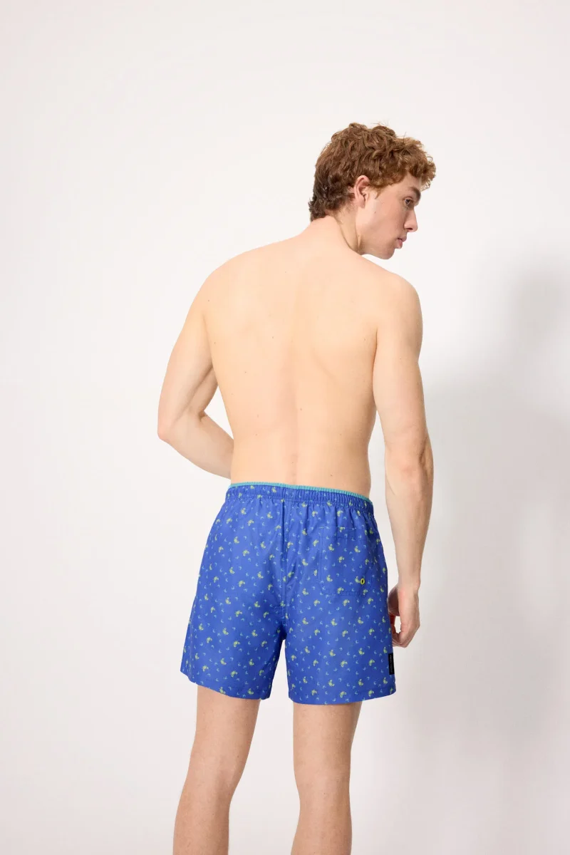 Maiô midi com estampa de caranguejo azul - Image 4