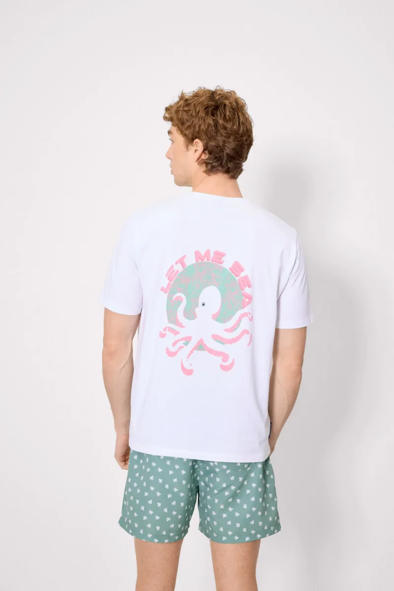 Deixe-me ver uma camiseta branca básica de manga curta. - Image 5