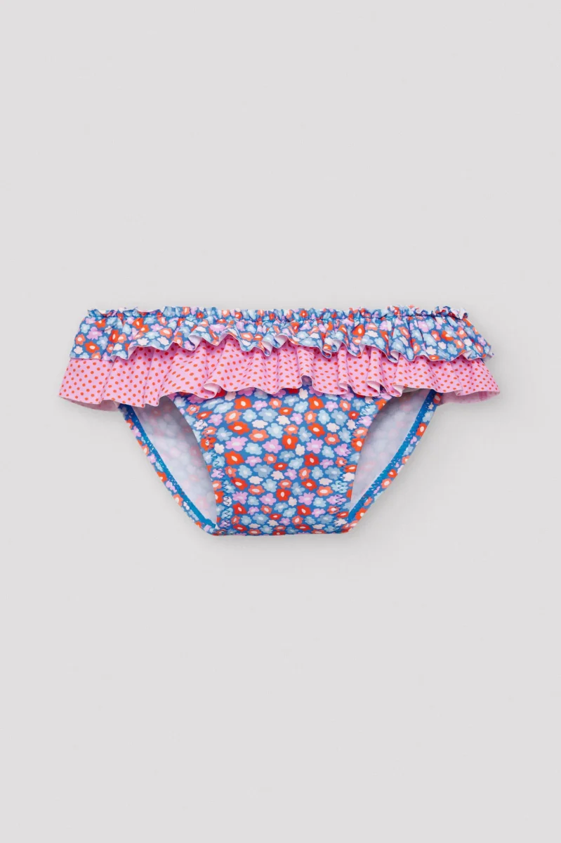 Fato de banho cueca bebé com pequenas flores - Image 8