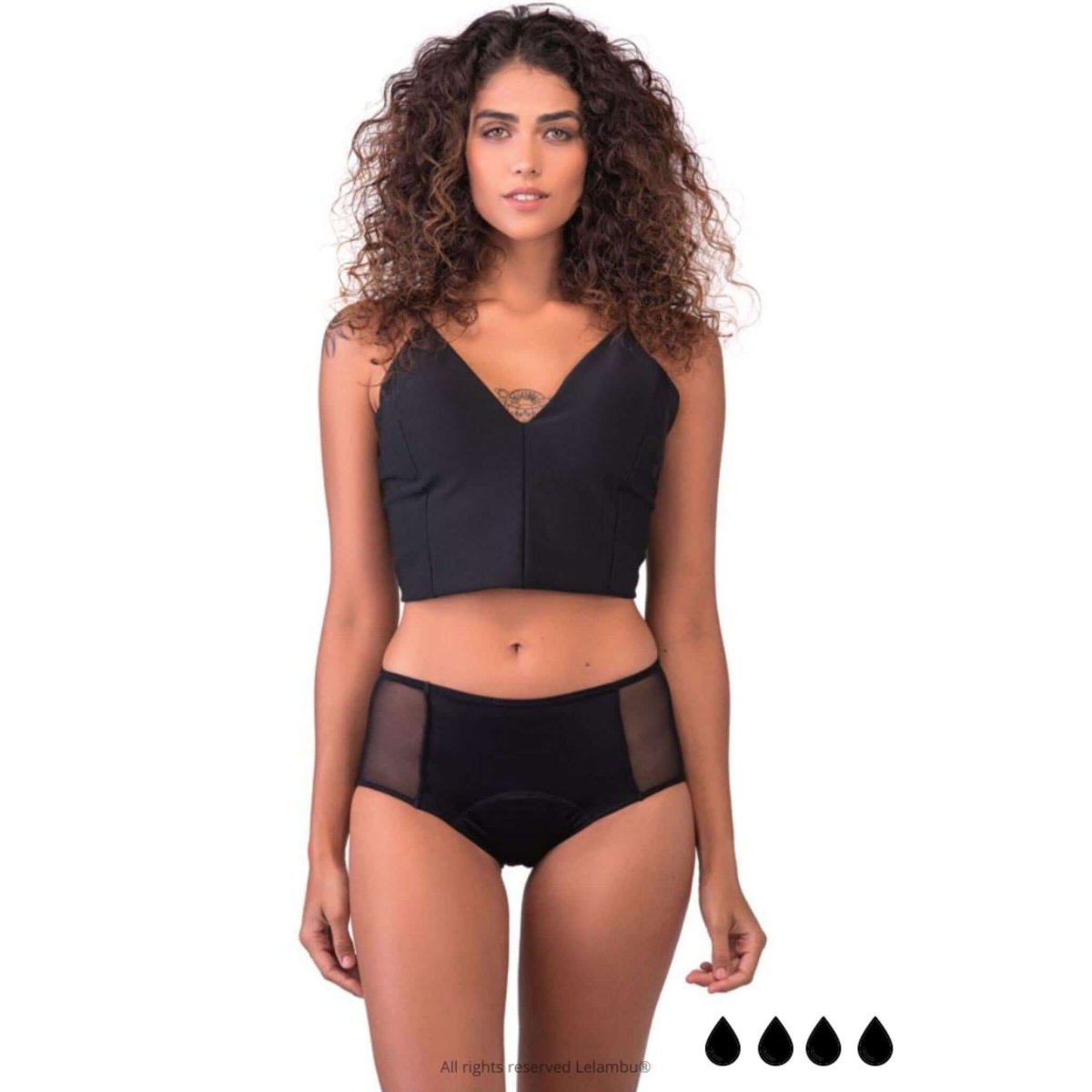 Cueca menstrual absorvente Lelambu® Captive camada tripla - Image 2