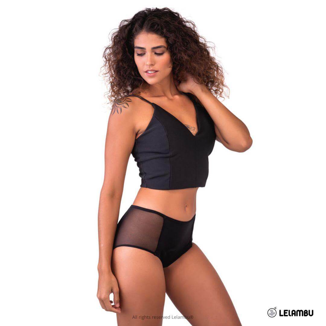 Cueca menstrual absorvente Lelambu® Captive camada tripla - Image 8